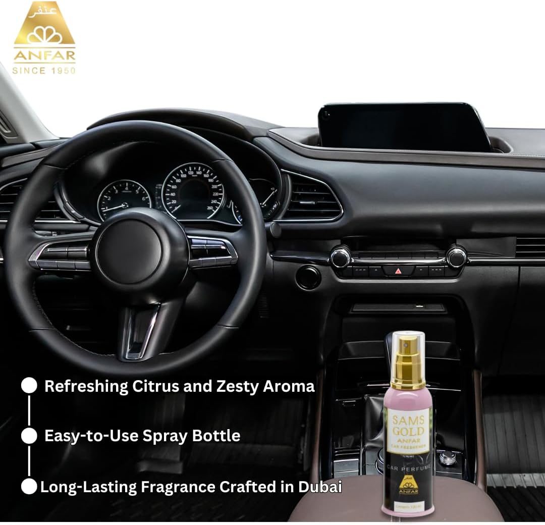 Anfar Sams Silver Premium Car Perfume 100ml Eau De Parfum-Anfar Sams Silver Premium Car Perfume 100ml Eau De Parfum