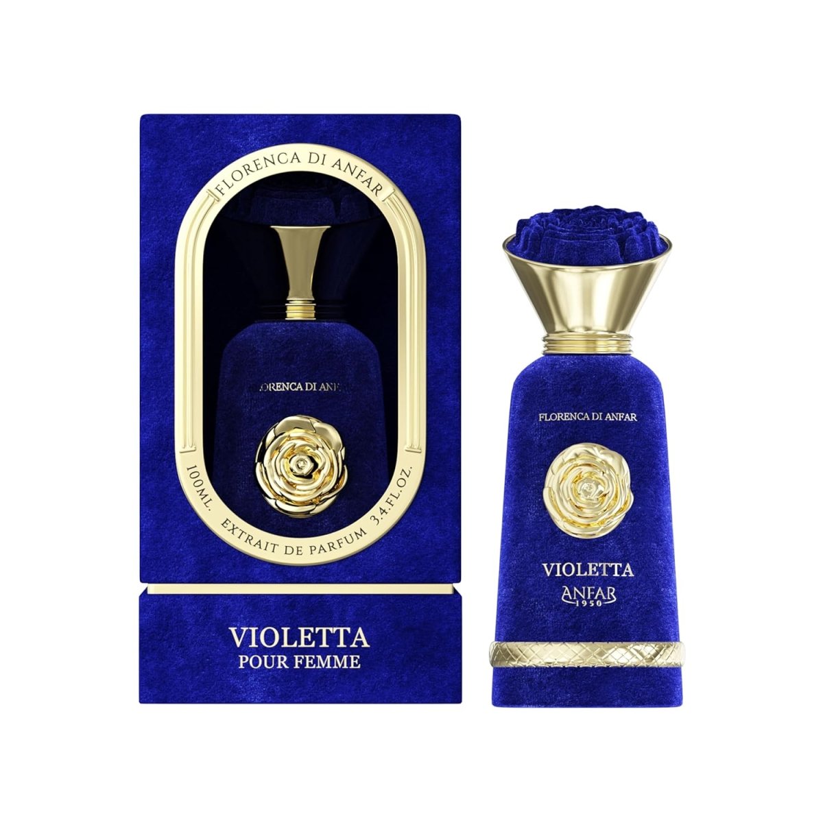 Anfar Violetta Extrait De Parfum for Women 100ml 3.4Oz 1950-Anfar Violetta Extrait De Parfum for Women 100ml 3.4Oz 1950