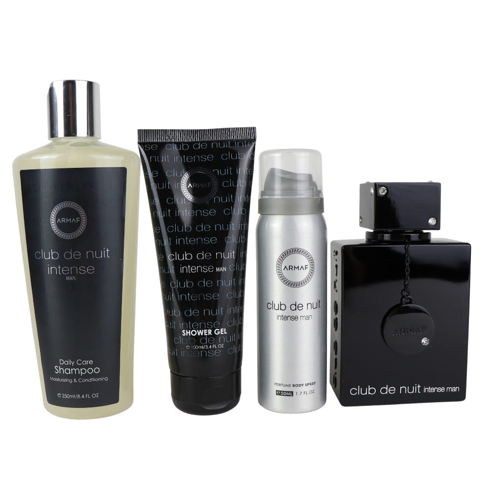 Armaf Club De Nuit Intense Man EDP Gift Set of 4 pcs. 3.4oz-Armaf Club De Nuit Intense Man EDP Gift Set of 4 pcs. 3.4oz