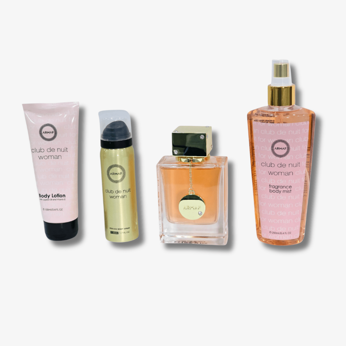 Armaf Club De Nuit Woman EDP Gift Set of 4 pcs. 3.4oz-Armaf Club De Nuit Woman EDP Gift Set of 4 pcs. 3.4oz