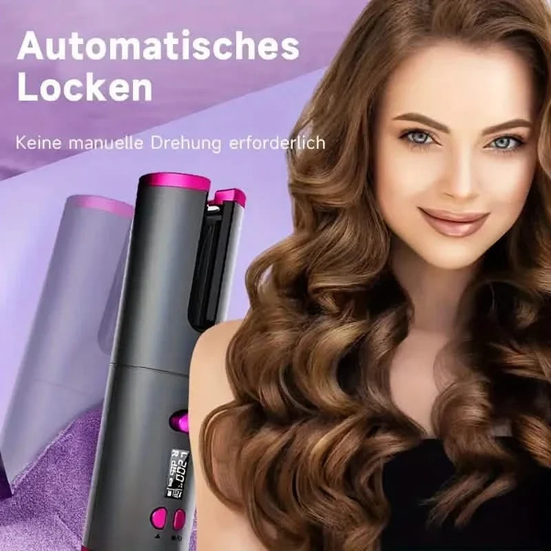 Automatic Curling Iron for Full-bodied Hair with 5 Temperature Settings-Automatic Curling Iron for Full-bodied Hair with 5 Temperature Settings