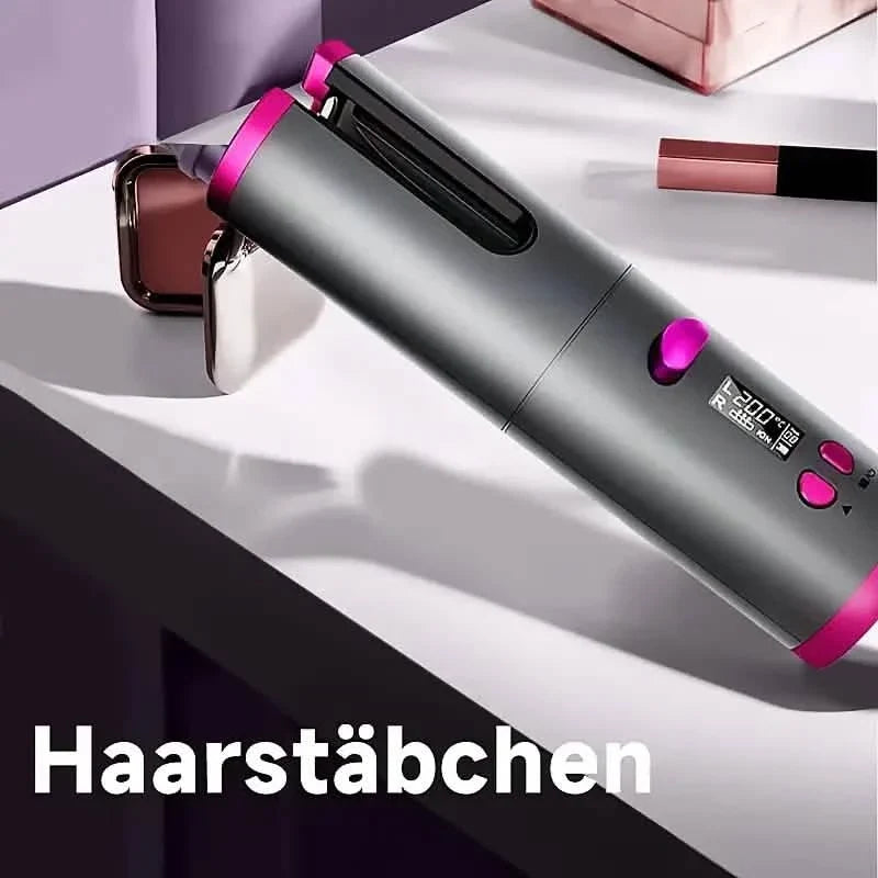 Automatic Curling Iron for Full-bodied Hair with 5 Temperature Settings-Automatic Curling Iron for Full-bodied Hair with 5 Temperature Settings