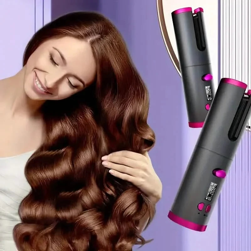 Automatic Curling Iron for Full-bodied Hair with 5 Temperature Settings-Automatic Curling Iron for Full-bodied Hair with 5 Temperature Settings