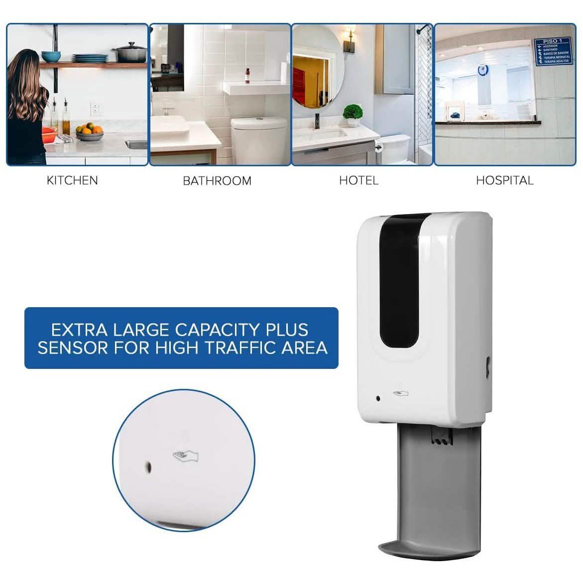 Automatic Soap Dispenser - Electric, Touch less, Battery Operated Liquid Soap Pump-Automatic Soap Dispenser - Electric, Touch less, Battery Operated Liquid Soap Pump