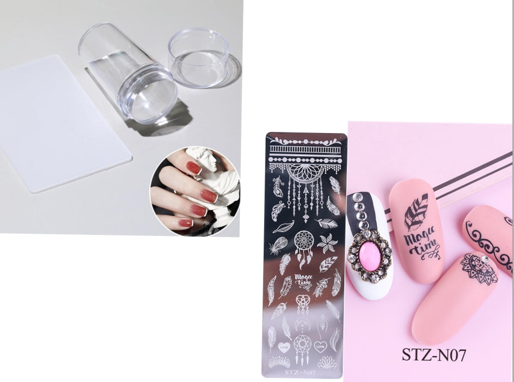 Nail print long steel plate-8a2d1f2eb57c4648d07cfa8caada3606