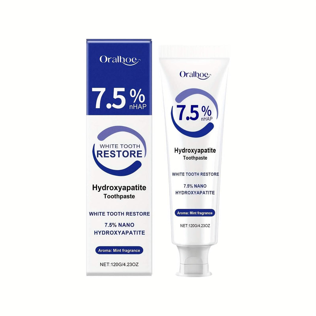 Hydroxyapatite Toothpaste – 7.5% NHAP, Whitening Mint, Gentle Teeth & Mouth Care-Hydroxyapatite Toothpaste – 7.5% NHAP, Whitening Mint, Gentle Teeth & Mouth Care