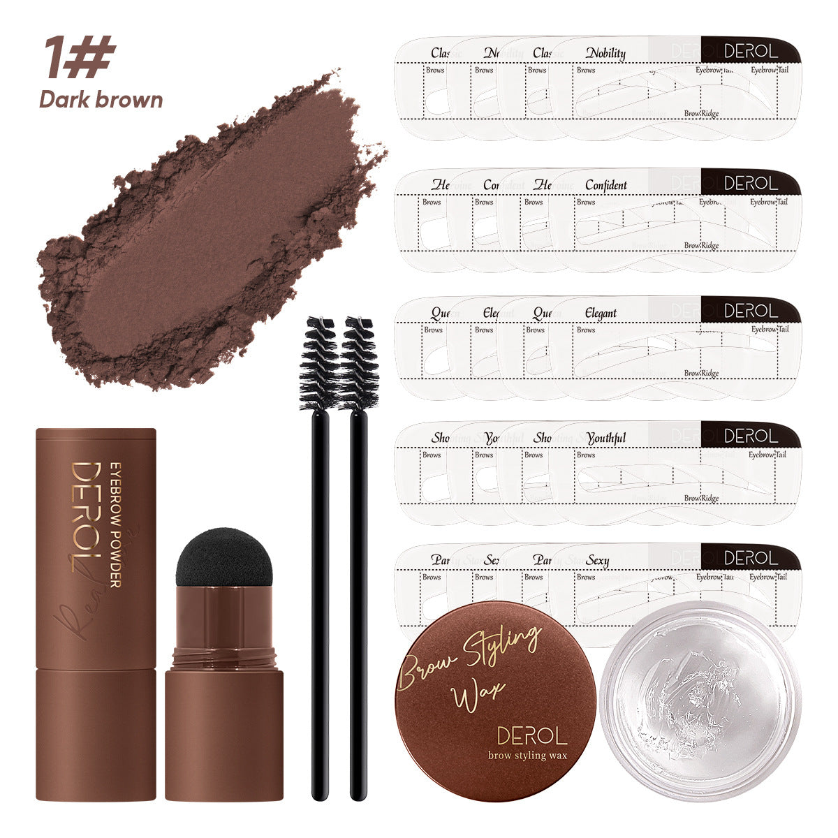 Eyebrow Styling Cream Wax Eyebrow Print Eyebrow Sticker Eyebrow Brush Set-984b39fddc4fc1d2a75dcb8ce292fad