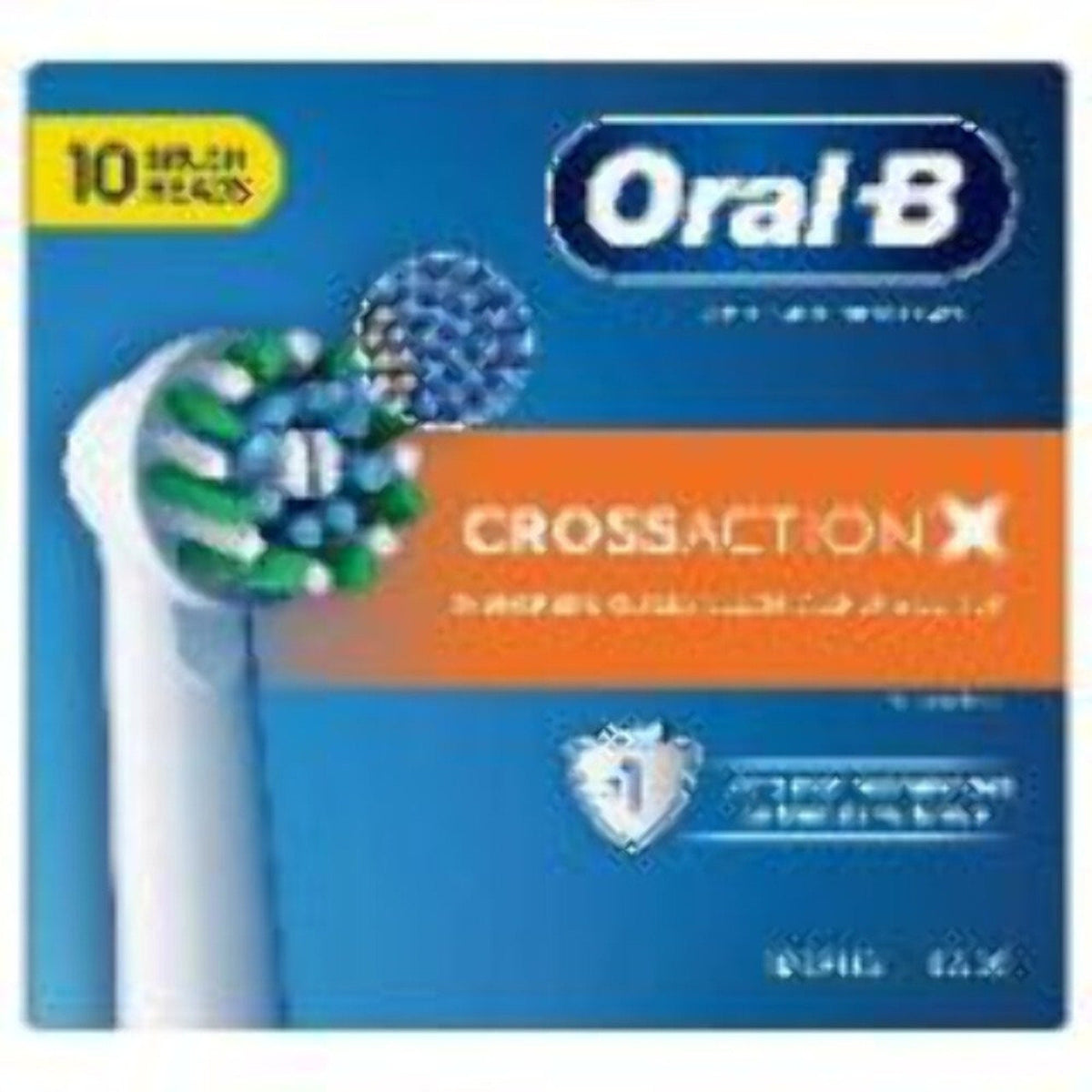Oral-B Crossaction X Replacement Brush Heads (10 Count)Made in Germany-Oral-B Crossaction X Replacement Brush Heads (10 Count)Made in Germany