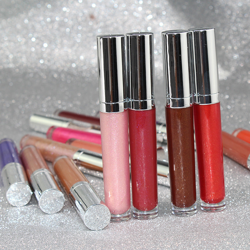 Pearl Lip Gloss Clear Lip Oil Logo-free Round Tube Lip Gloss-23b921c495f7f1bd52fa6884e04caf2e