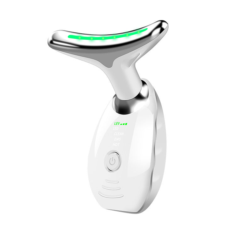 Neck Face Beauty Device Colorful LED Photon Therapy Skin Tighten Reduce Double Chin Anti Wrinkle Remove Lifting Massager-e0d27ae036c5f25ccb357315770b5eab