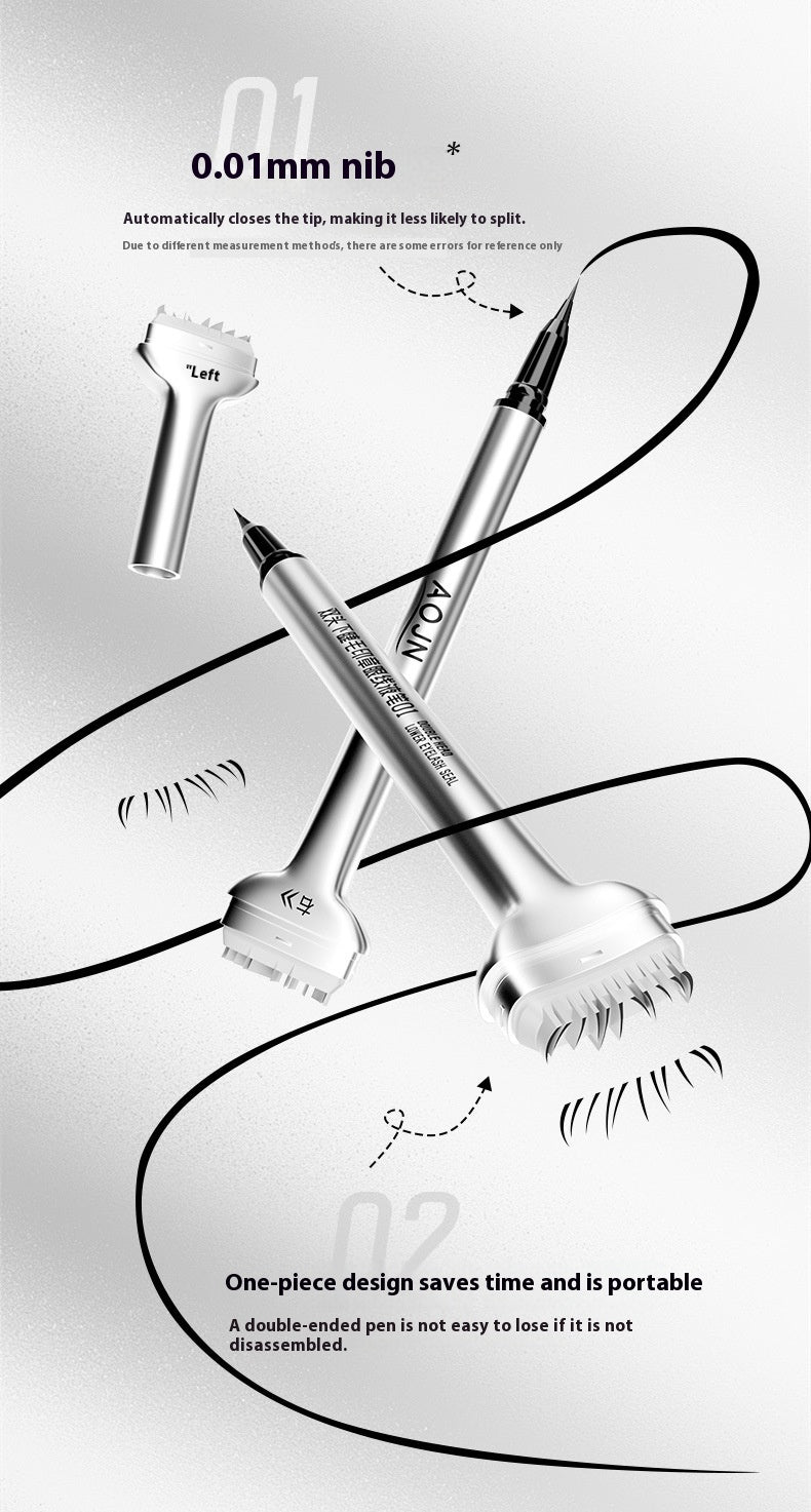 Double-headed Lower Eyelash Stamp Pen Waterproof Natural Long Lasting Eyeliner Beauty Products-b71a88f273093ffc4b32d50e31907489