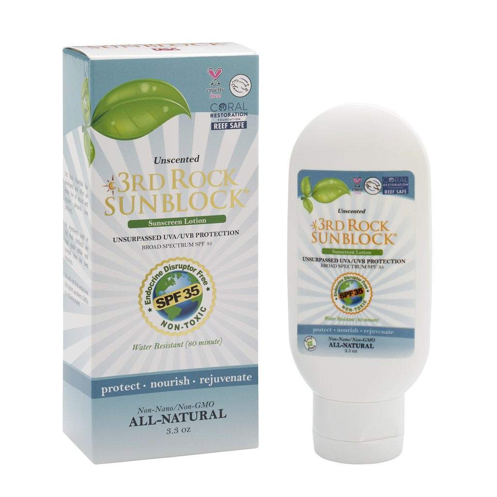 3rd Rock Sunblock® Sunscreen Lotion - Unscented - Zinc Oxide SPF 35-3rd Rock Sunblock® Sunscreen Lotion - Unscented - Zinc Oxide SPF 35