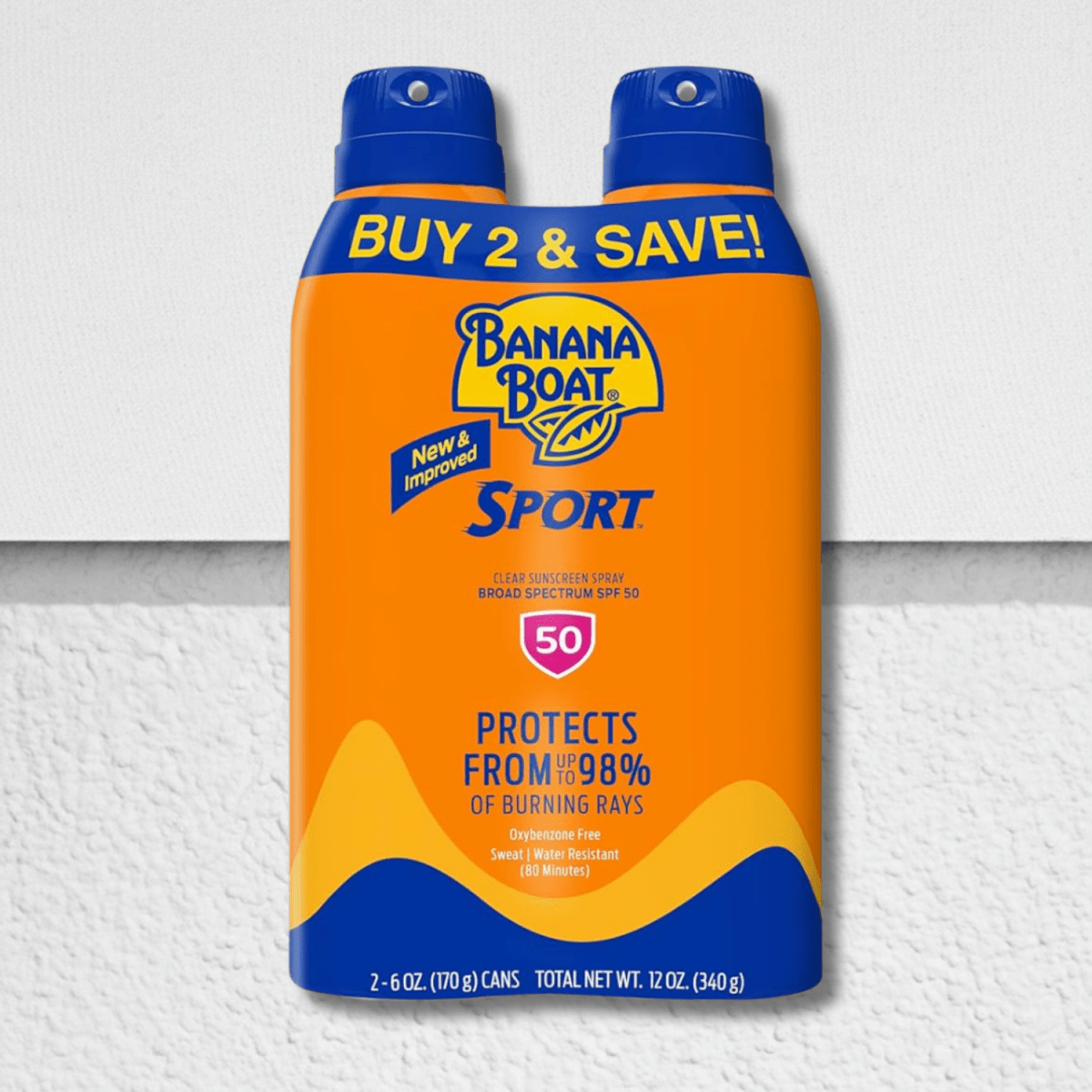Banana Boat Sport Ultra SPF 50 Pack of 2 6oz-Banana Boat Sport Ultra SPF 50 Pack of 2 6oz