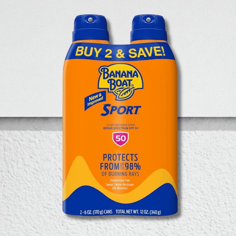 Banana Boat Sport Ultra SPF 50 Pack of 2 6oz