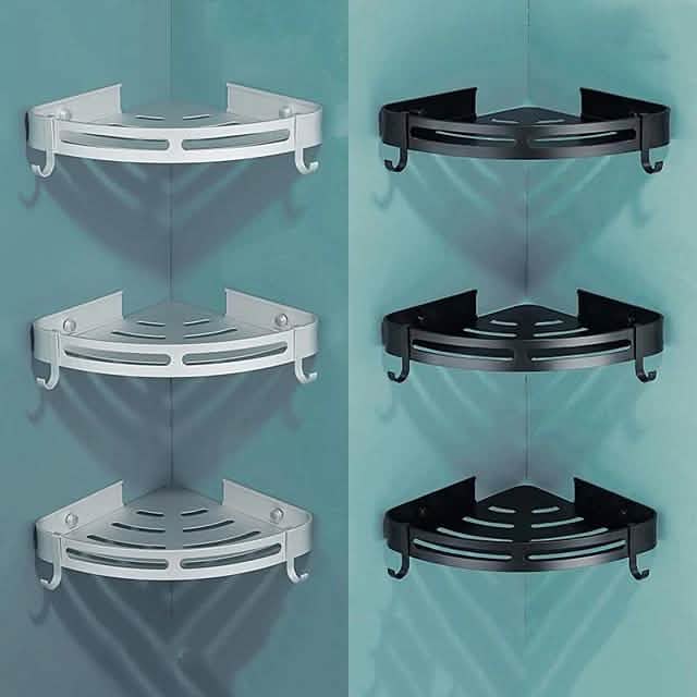 Bathroom Shelf Space Aluminum Wall Mount Triangle Shower Corner Storage Rack-Bathroom Shelf Space Aluminum Wall Mount Triangle Shower Corner Storage Rack