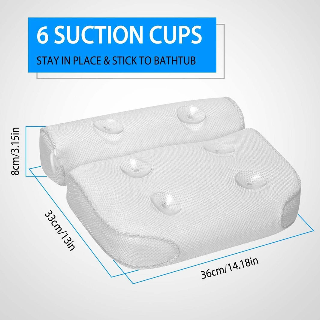 Bathtub Pillow Suction Cup Bath Pillow Air Mesh-Bathtub Pillow Suction Cup Bath Pillow Air Mesh