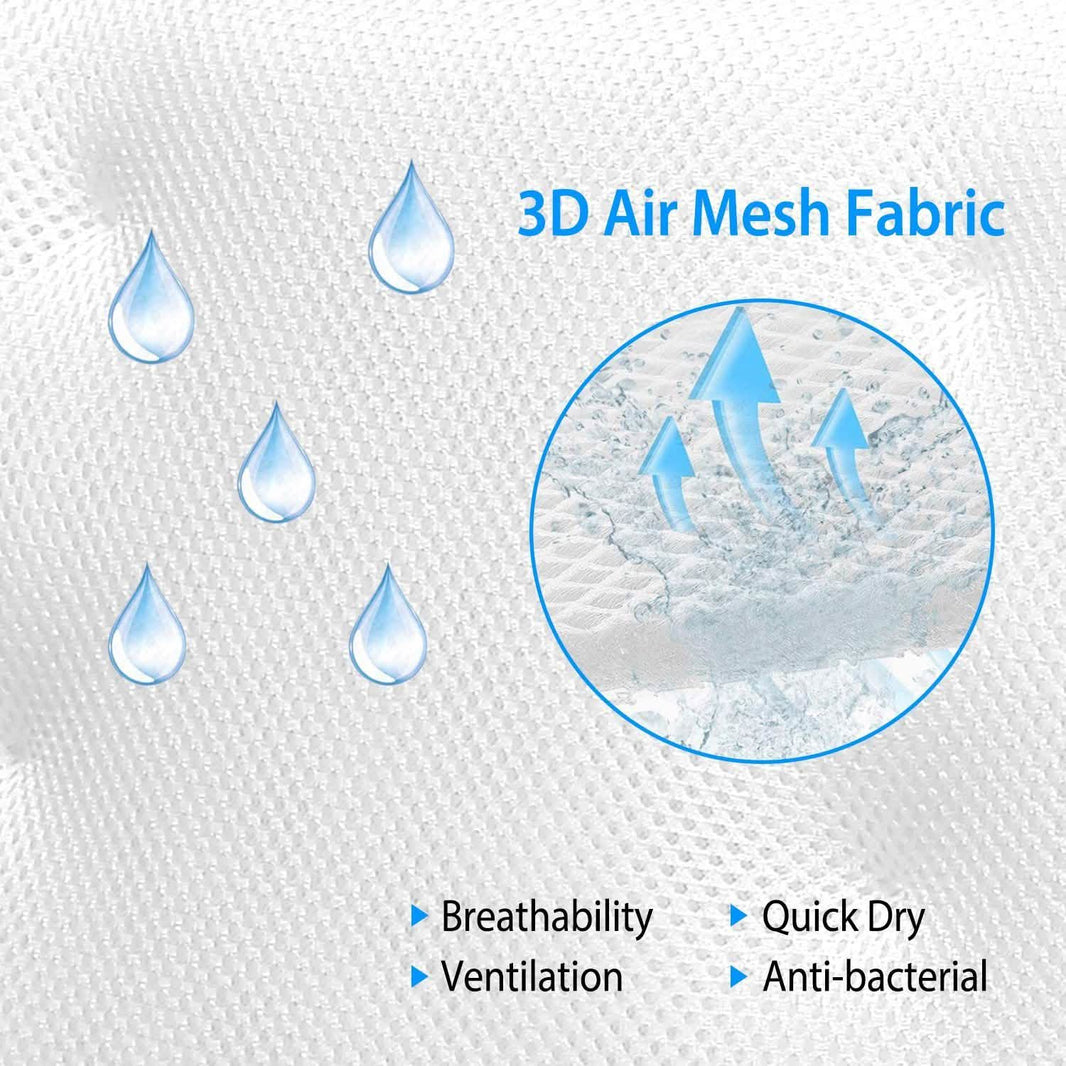 Bathtub Pillow Suction Cup Bath Pillow Air Mesh-Bathtub Pillow Suction Cup Bath Pillow Air Mesh
