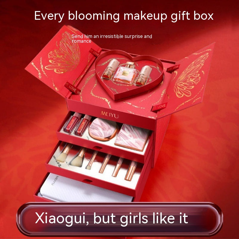 Christmas For Girls Cosmetics Lipstick Set Of Beauty Gift Box-c39c5b9d455fa59ff5f4e62234427bd2