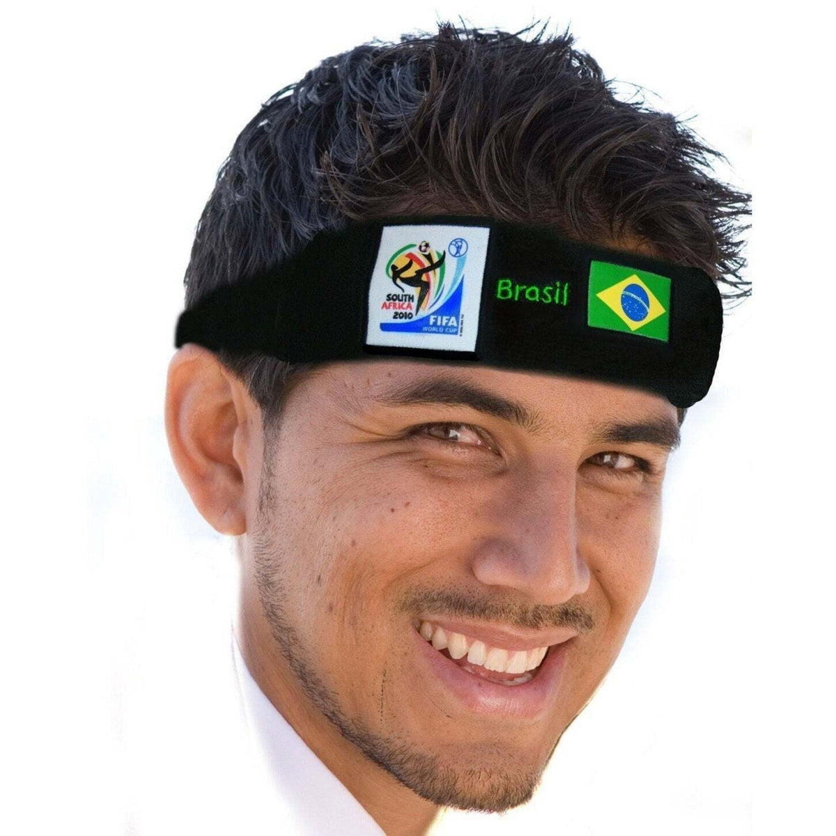 Brazil World Cup Soccer Headband – Official FIFA Licensed Retro Fan Gear-Brazil World Cup Soccer Headband – Official FIFA Licensed Retro Fan Gear