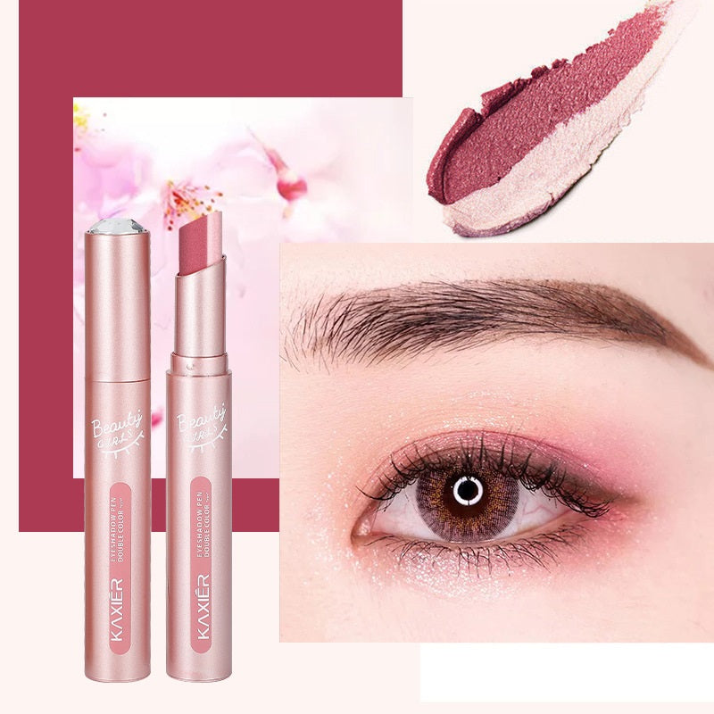 Waterproof And Sweat-proof Gradient Two-color Lazy Eyeshadow Stick-cb9139c8e158facdbbdd34376e0f8e73