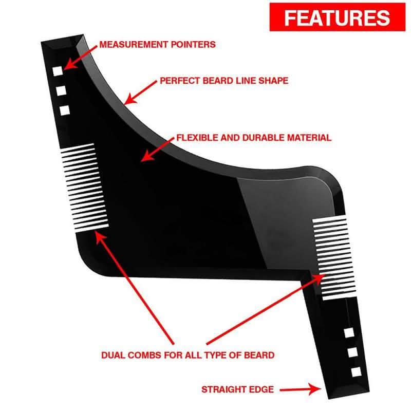 Beard Styling Comb Trim Guide-Beard Styling Comb Trim Guide