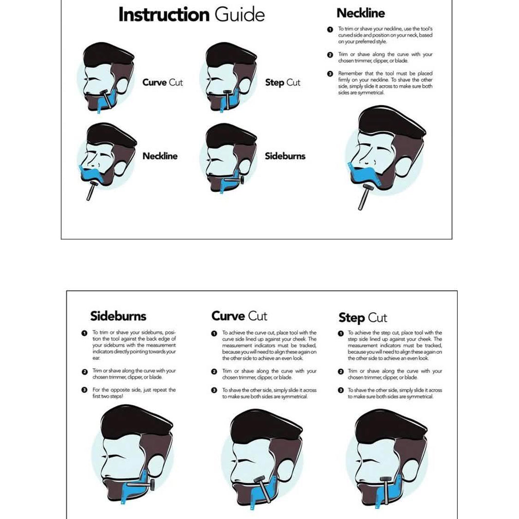 Beard Styling Comb Trim Guide-Beard Styling Comb Trim Guide