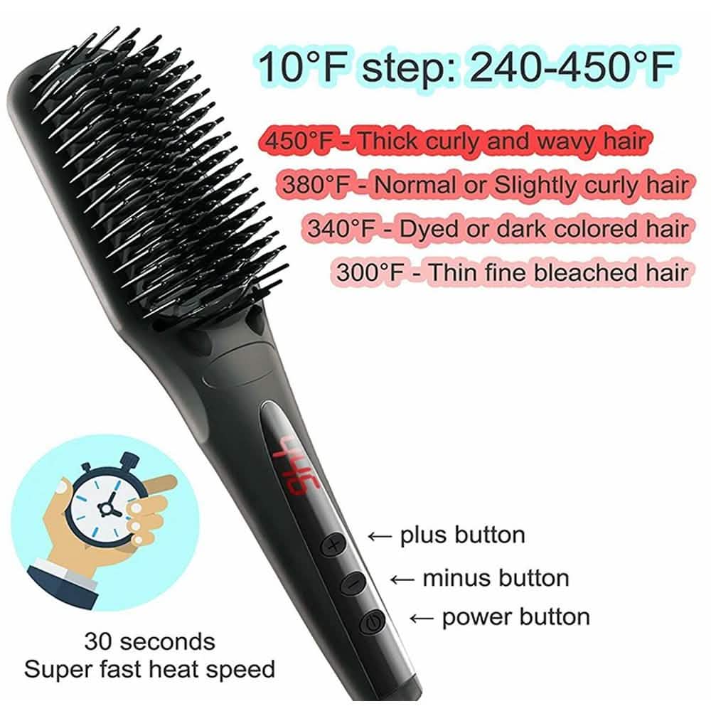 Beauty Experts Ceramic Ion Hair Straightening Brush-Beauty Experts Ceramic Ion Hair Straightening Brush