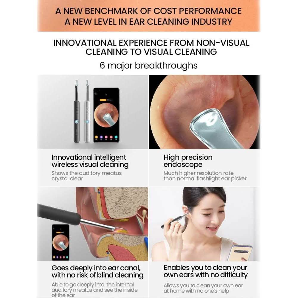 Bebird R1 Wireless Intelligent Visual Otoscope Ear Cleaner-Bebird R1 Wireless Intelligent Visual Otoscope Ear Cleaner