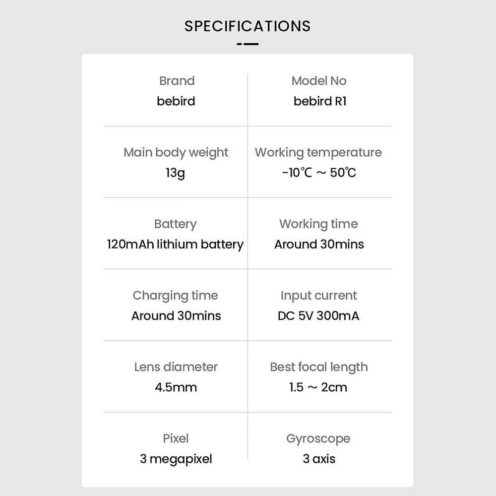 Bebird R1 Wireless Intelligent Visual Otoscope Ear Cleaner-Bebird R1 Wireless Intelligent Visual Otoscope Ear Cleaner