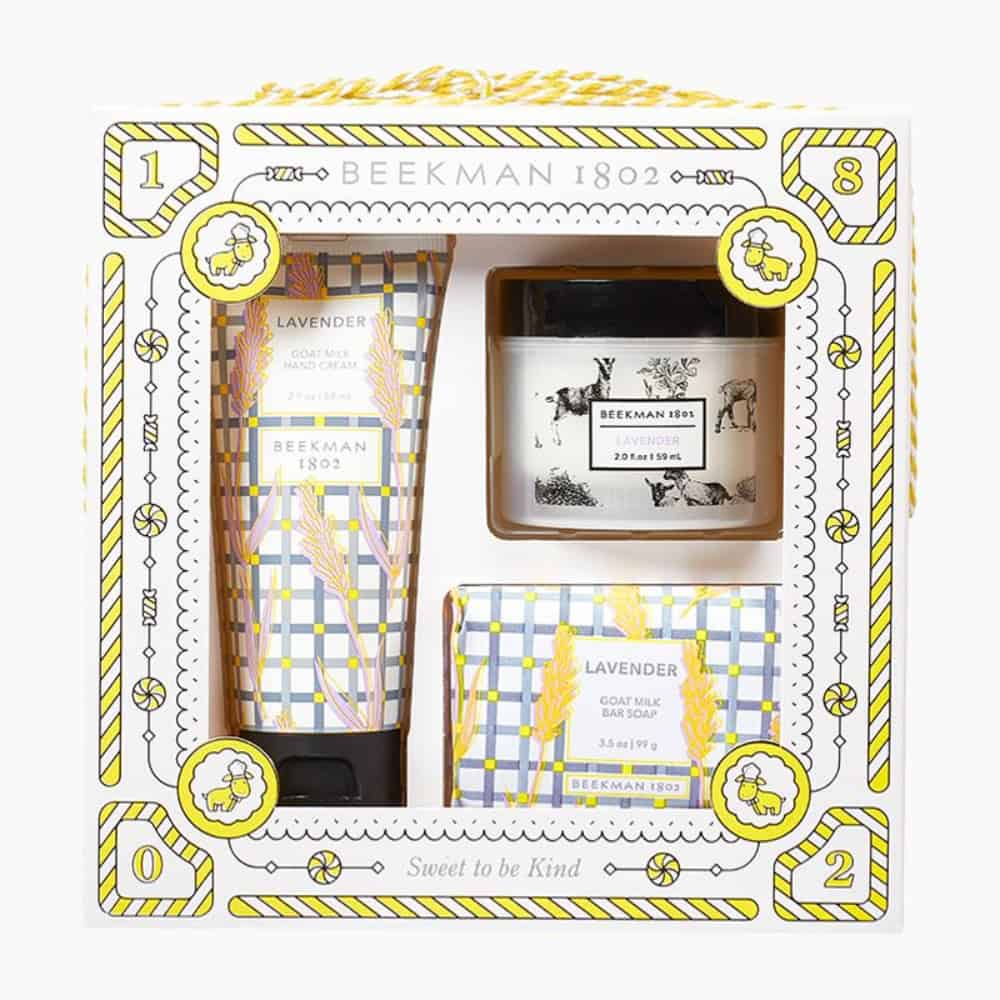 Beekman 1802 Lavender Sweet to be Kind Goat Milk Skincare Gift Set-Beekman 1802 Lavender Sweet to be Kind Goat Milk Skincare Gift Set