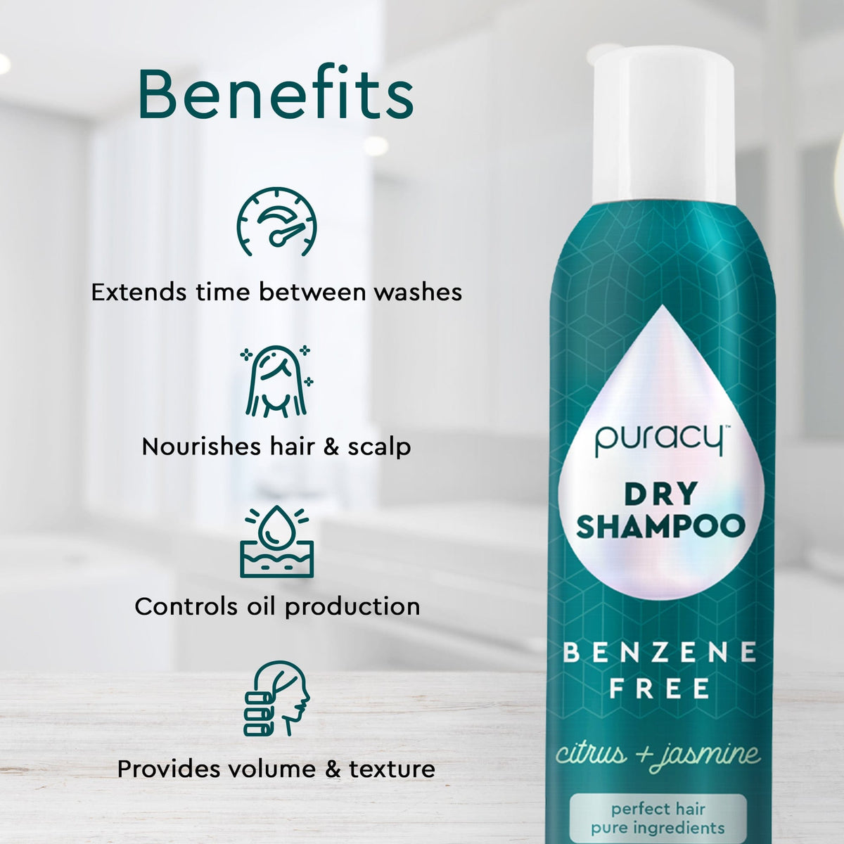 Dry Shampoo (Benzene & Silicone-Free, Color-Safe)-Dry Shampoo (Benzene & Silicone-Free, Color-Safe)