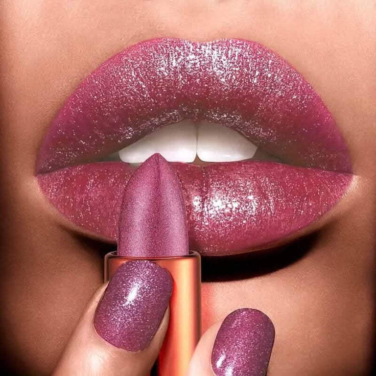 Berry Pink Sparkly Lip Gloss Paste