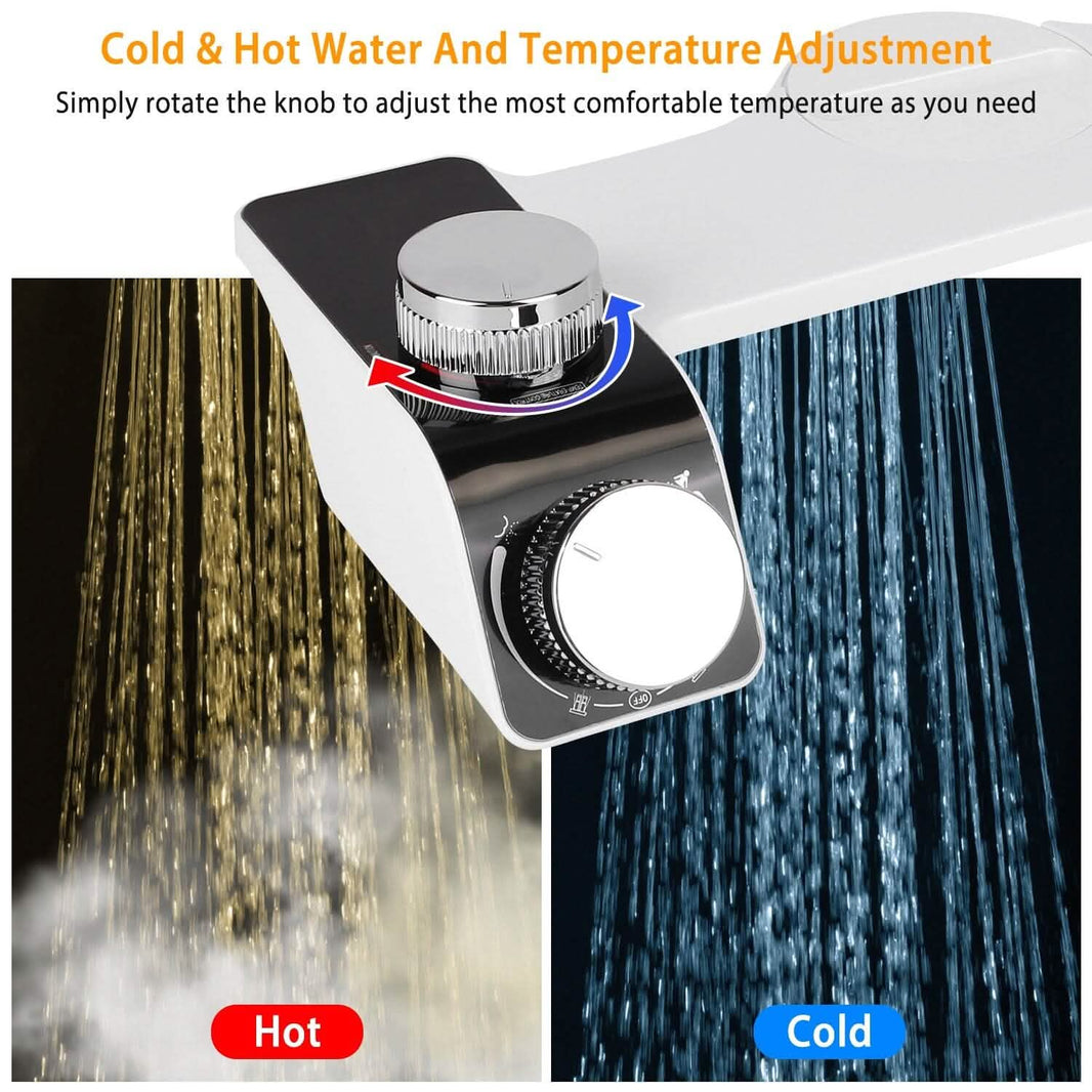Bidet Attachment Non-Electric Fresh Water Sprayer with Self Cleaning Dual Nozzle-Bidet Attachment Non-Electric Fresh Water Sprayer with Self Cleaning Dual Nozzle