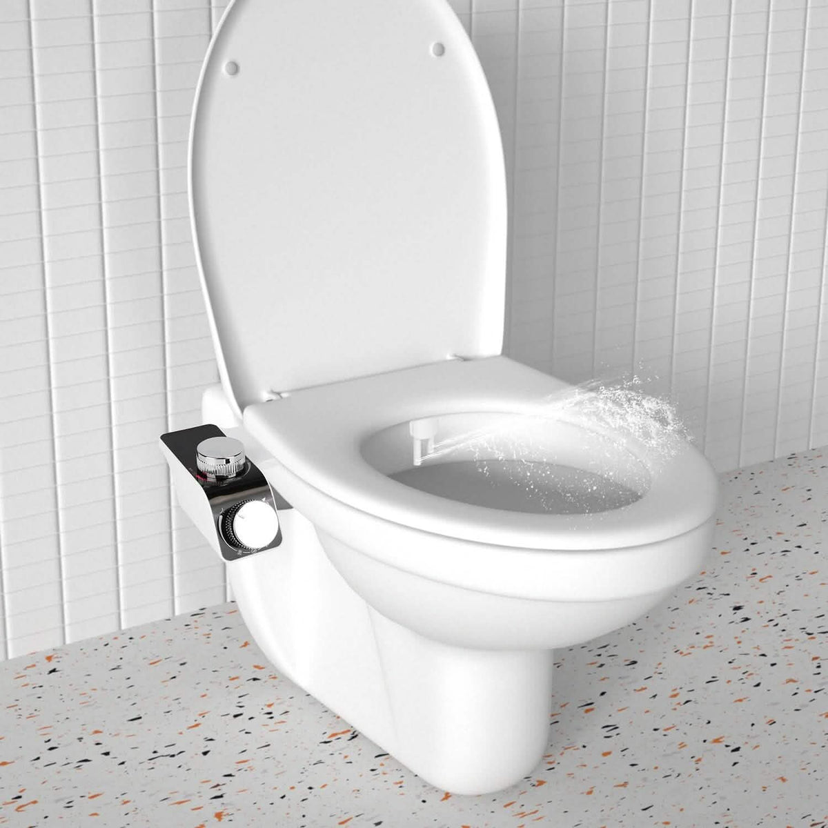 Bidet Attachment Non-Electric Fresh Water Sprayer with Self Cleaning Dual Nozzle-Bidet Attachment Non-Electric Fresh Water Sprayer with Self Cleaning Dual Nozzle