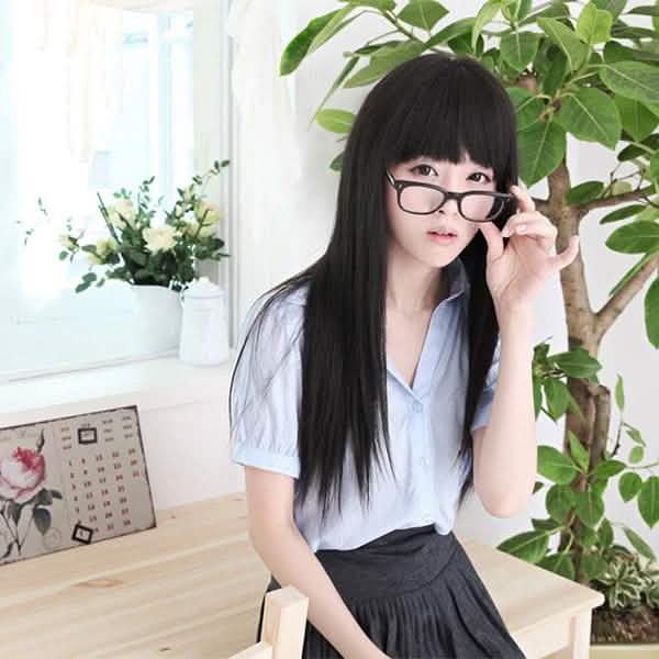 Black Long Straight Full Hair Wig Cosplay-Black Long Straight Full Hair Wig Cosplay