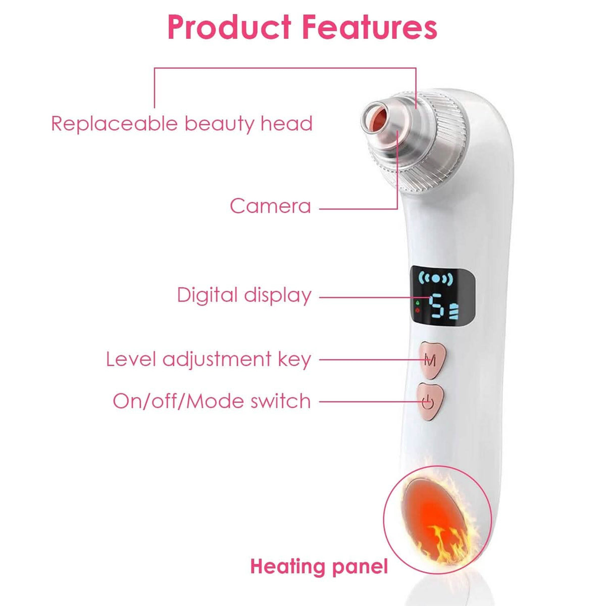 Blackhead Vacuum Remover Electric Blackhead Comedone Extractor-Blackhead Vacuum Remover Electric Blackhead Comedone Extractor