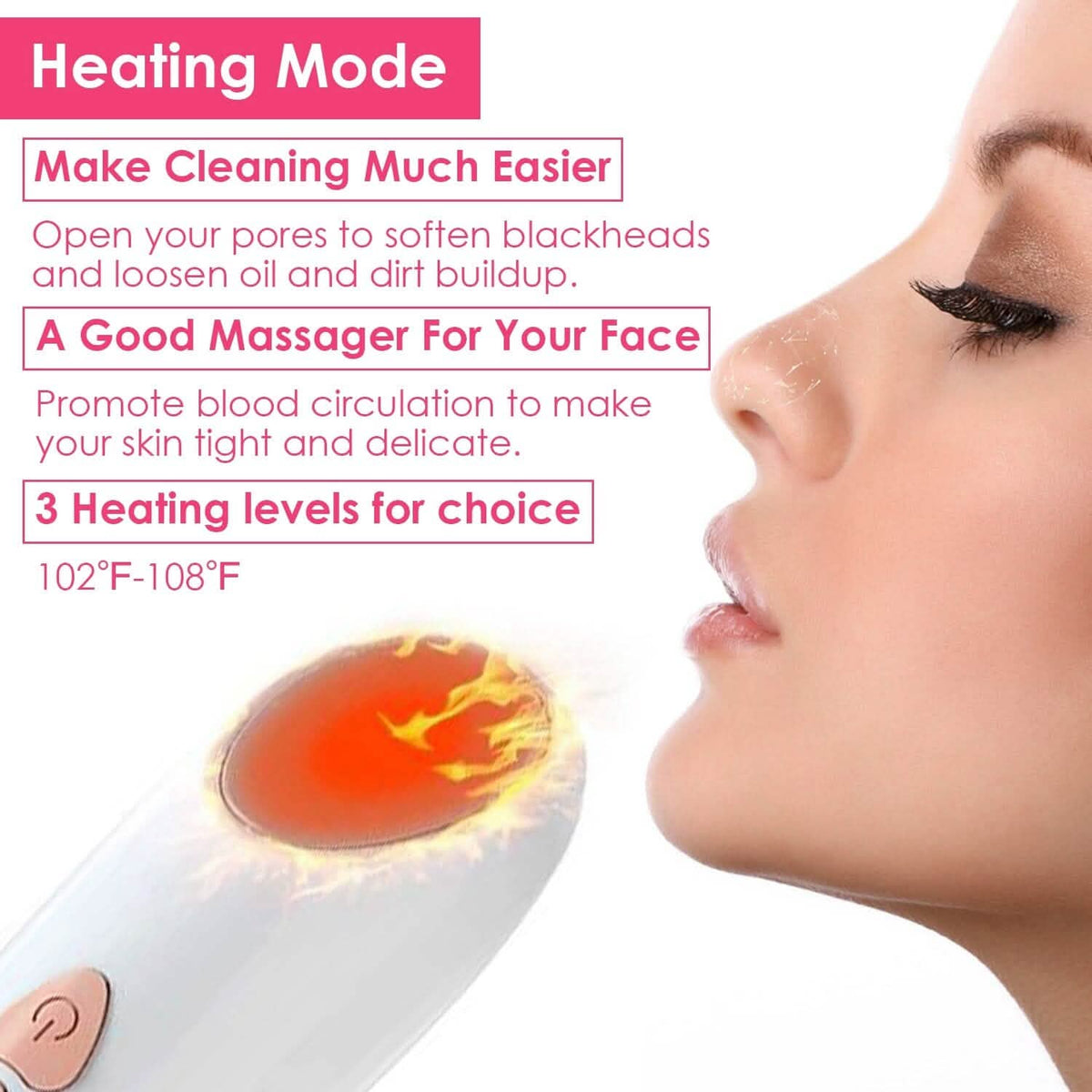 Blackhead Vacuum Remover Electric Blackhead Comedone Extractor-Blackhead Vacuum Remover Electric Blackhead Comedone Extractor