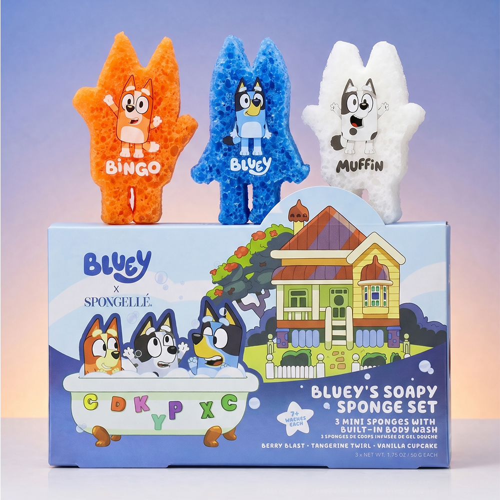 Bluey Body Wash Infused Buffer Gift Set-Bluey Body Wash Infused Buffer Gift Set
