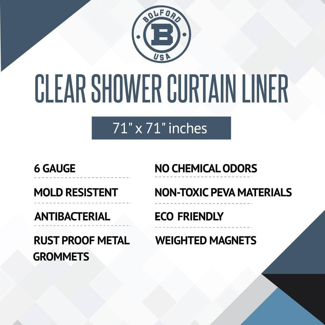 Bolford Shower Curtain & Rod Set-Bolford Shower Curtain & Rod Set