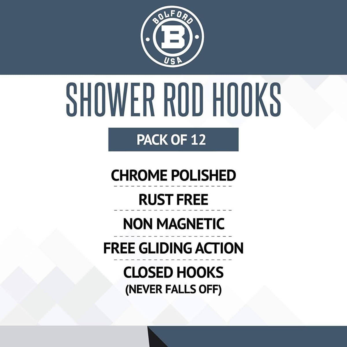 Bolford Shower Curtain & Rod Set-Bolford Shower Curtain & Rod Set
