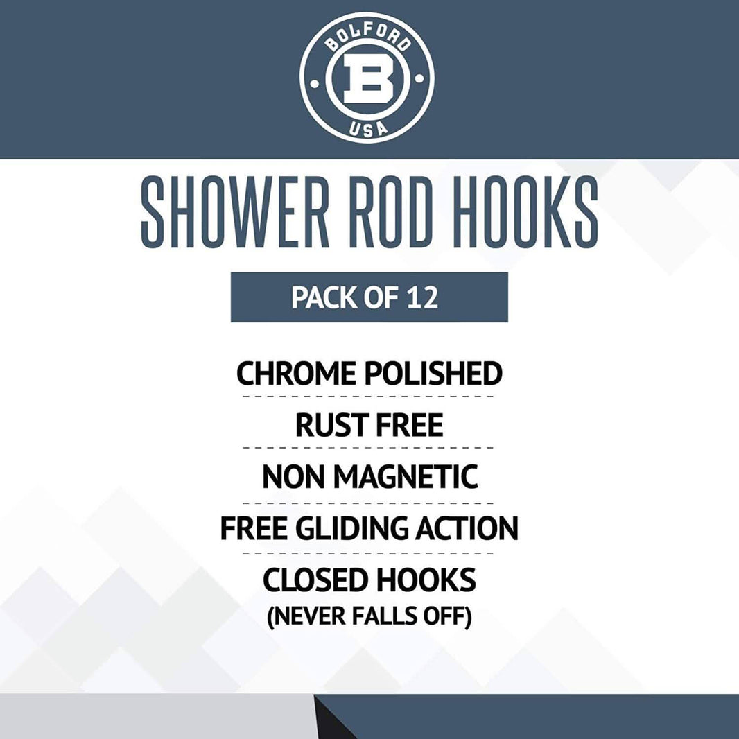 Bolford Shower Curtain & Rod Set-Bolford Shower Curtain & Rod Set