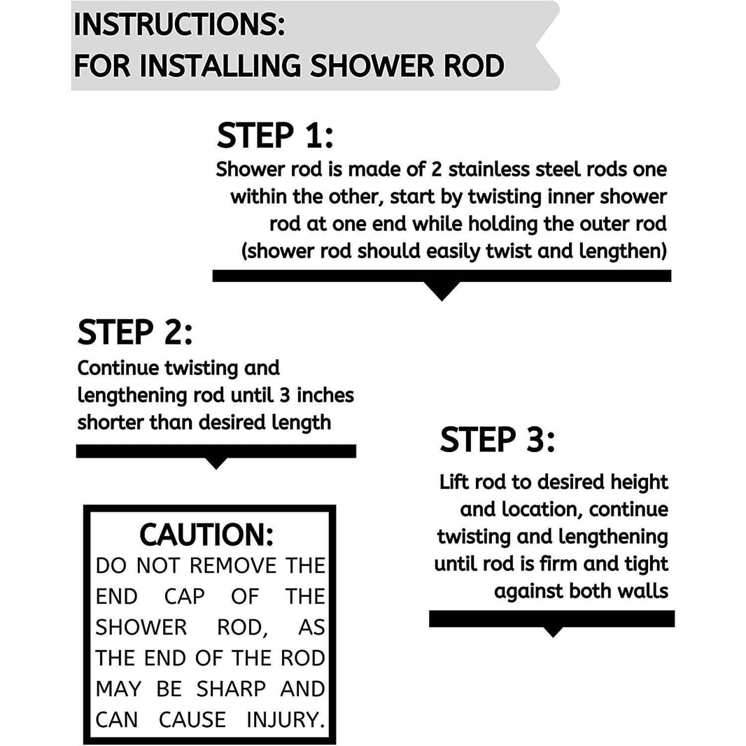 Bolford Shower Curtain & Rod Set-Bolford Shower Curtain & Rod Set
