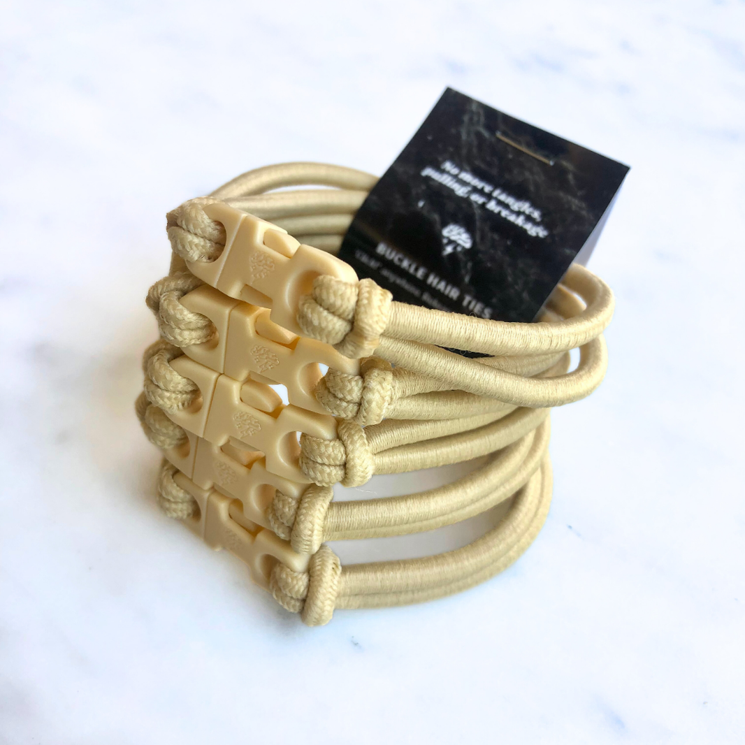 Buckle Hair Tie Elastics – Quick-Release, Snag-Free, Zero Tangles-Buckle Hair Tie Elastics – Quick-Release, Snag-Free, Zero Tangles