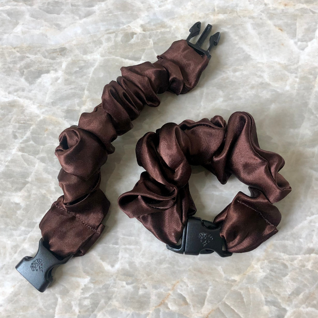 Buckle Scrunchie - Neutral Colors - No Snagging, No Tangles-Buckle Scrunchie - Neutral Colors - No Snagging, No Tangles