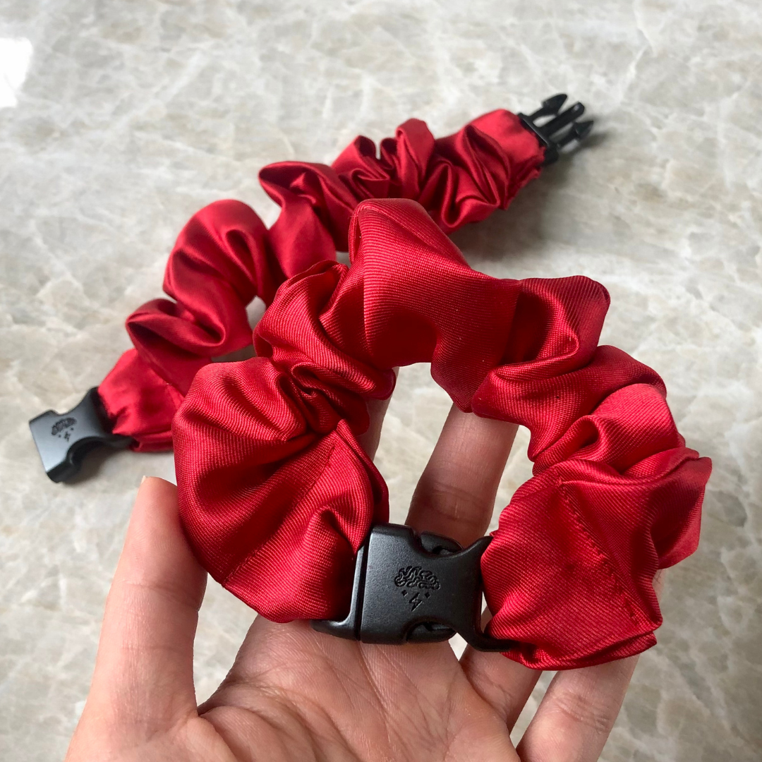 Buckle Scrunchie - Vibrant Solid Colors - No Snagging, No Tangles-Buckle Scrunchie - Vibrant Solid Colors - No Snagging, No Tangles
