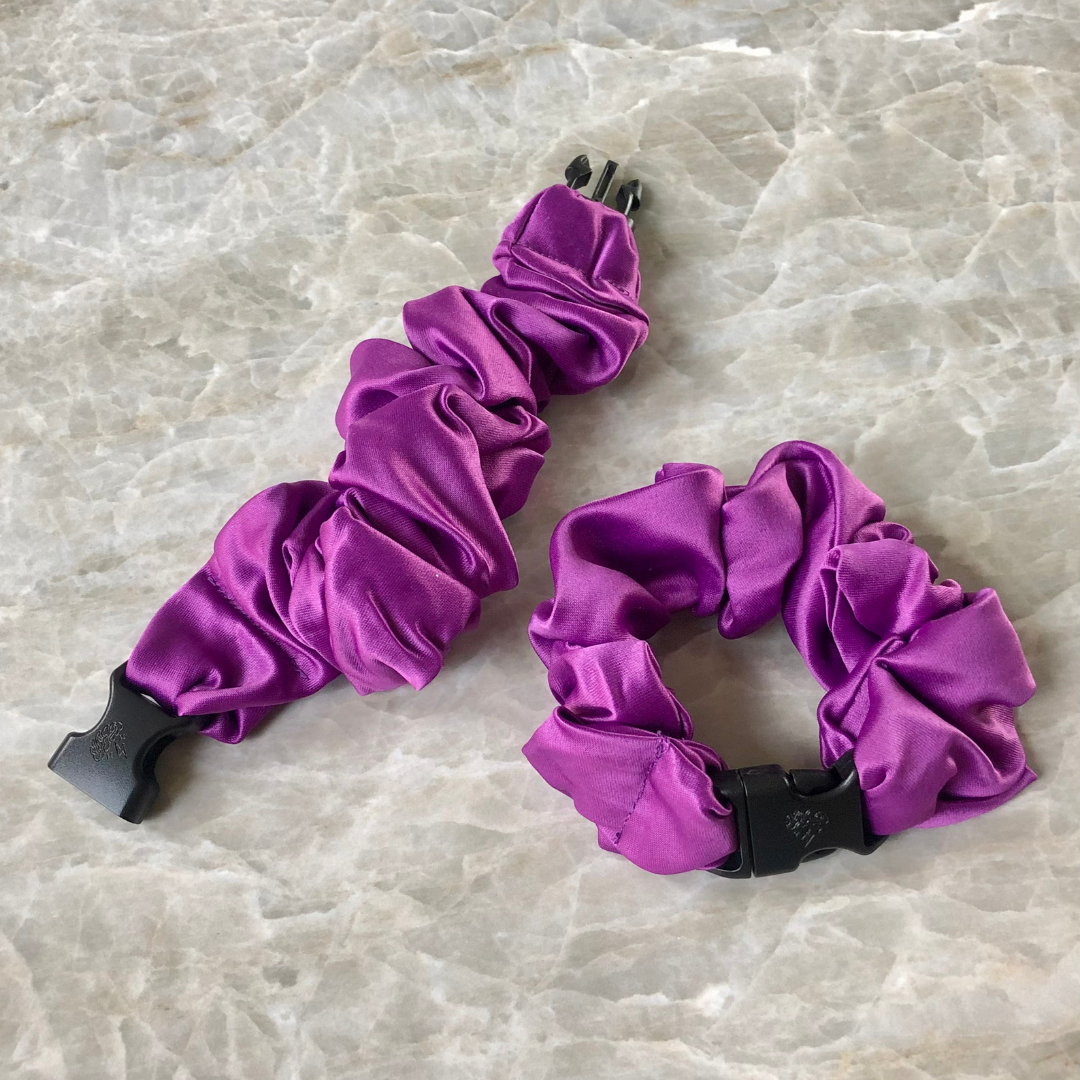 Buckle Scrunchie - Vibrant Solid Colors - No Snagging, No Tangles-Buckle Scrunchie - Vibrant Solid Colors - No Snagging, No Tangles