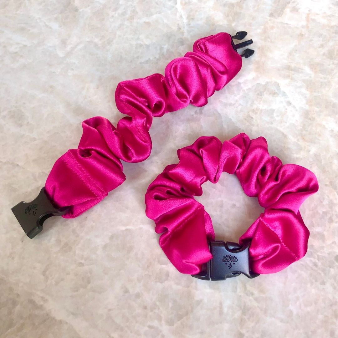 Buckle Scrunchie - Vibrant Solid Colors - No Snagging, No Tangles-Buckle Scrunchie - Vibrant Solid Colors - No Snagging, No Tangles