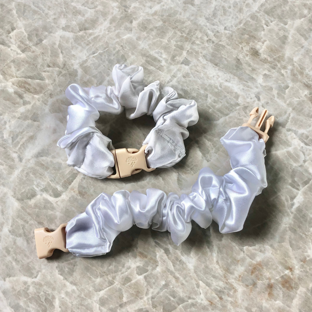 Buckle Scrunchie - Neutral Colors - No Snagging, No Tangles-Buckle Scrunchie - Neutral Colors - No Snagging, No Tangles