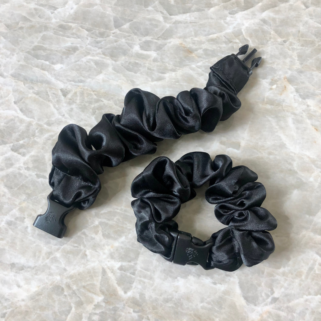 Buckle Scrunchie - Neutral Colors - No Snagging, No Tangles-Buckle Scrunchie - Neutral Colors - No Snagging, No Tangles