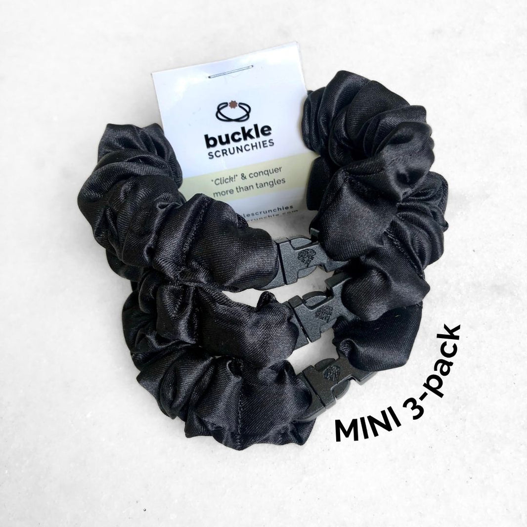 MINI 3-Pack Buckle Scrunchies Bundle - No Snagging, No Tangles-MINI 3-Pack Buckle Scrunchies Bundle - No Snagging, No Tangles